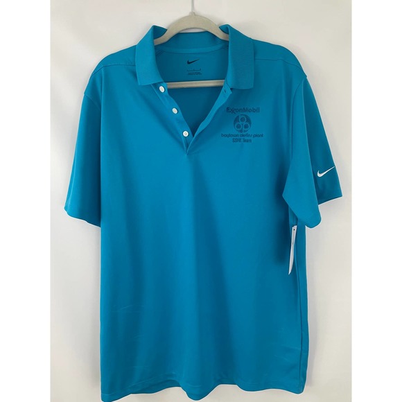 Nike Other - NWT Mens Nike ExxonMobil Bayton Olefins SSHE Team Large Uniform Polo Shirt